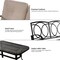 Costway 2 Pcs Patio LoveSeat Coffee Table Set Furniture Bench With Cushion